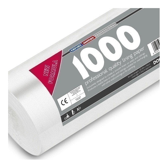 1000 Grade Lining Paper Double Roll 20m from Erfurt MAV