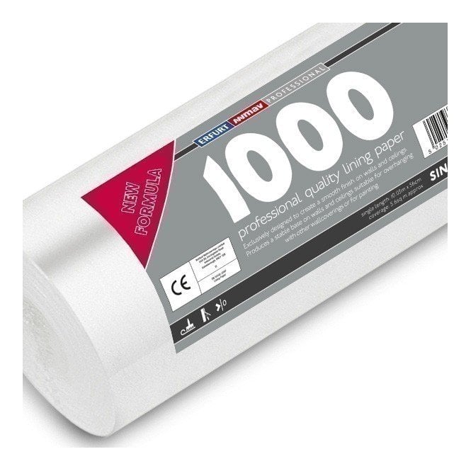 1000 Grade Lining Paper Single Roll 10m from Erfurt MAV
