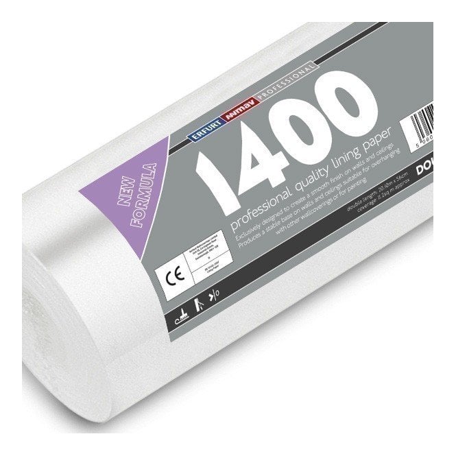 1400 Grade Lining Paper Double Roll 20m from Erfurt MAV