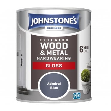 Admiral Blue Exterior Hardwearing Gloss - Johnstones Exterior Wood & Metal Paint