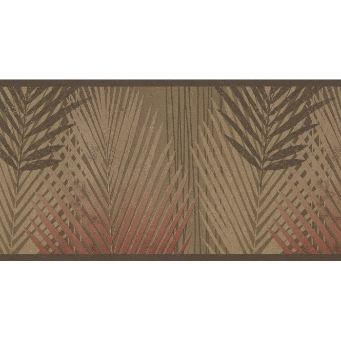 Amazon Palms Brown Self Adhesive Border by Holden K2 22050