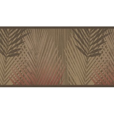 Amazon Palms Brown Self Adhesive Border by Holden K2 22050