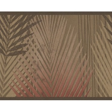 Amazon Palms Brown Self Adhesive Border by Holden K2 22050