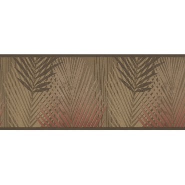Amazon Palms Brown Self Adhesive Border by Holden K2 22050
