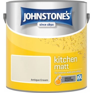 Antique Cream Matt Emulsion - Johnstones Kitchen Matt Wall And Ceiling Paint