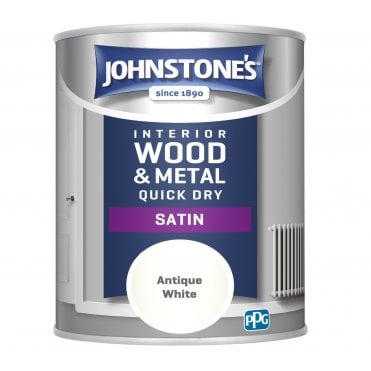 Antique White Quick Dry Satin - Johnstones Interior Wood & Metal Paint