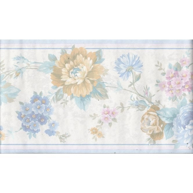 Ashby Floral Pastel Vinyl Border by Coloroll 370505