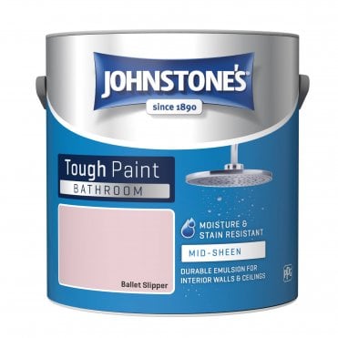 Ballet Slipper Soft Sheen Emulsion - Johnstones Bathroom Mid Sheen Wall and Ceiling Paint