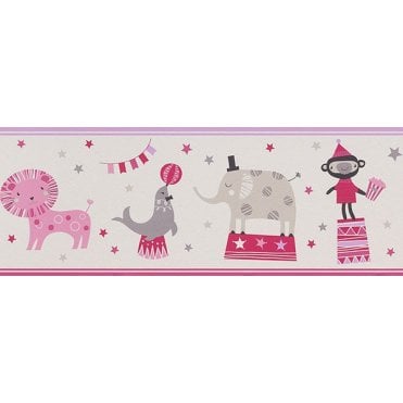 Bambino Circus Pink Border by Galerie 245400