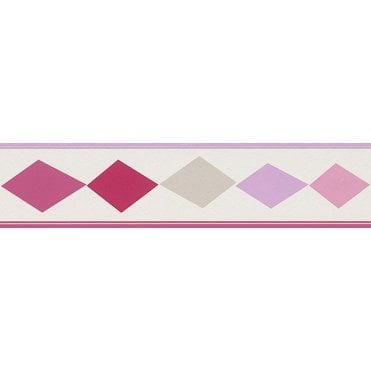 Bambino Diamond Pink Border by Rasch 247909