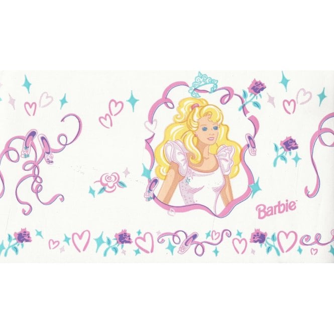 Barbie White / Pink Border by Vymura 49-143
