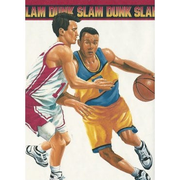 Basketball Slam Dunk Multi Wide Border by Rosedale TSB32055