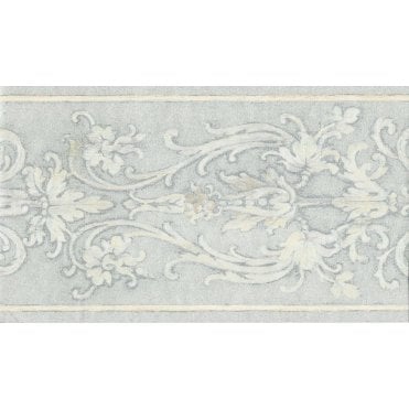 Belvedere Traditional Blue / Ivory Border by Crown 76265