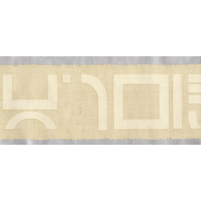 Binary Cream / Silver Border by Vymura 19-190B