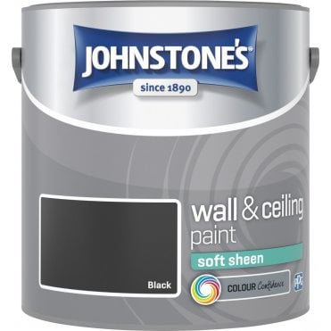 Black Soft Sheen Johnstones Paint Can