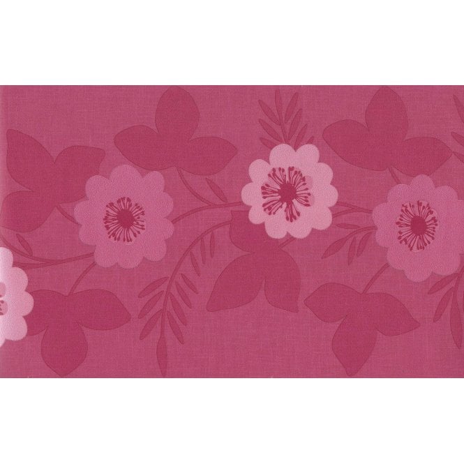 Bloom Pink Wide Border by Arthouse Vintage 599605