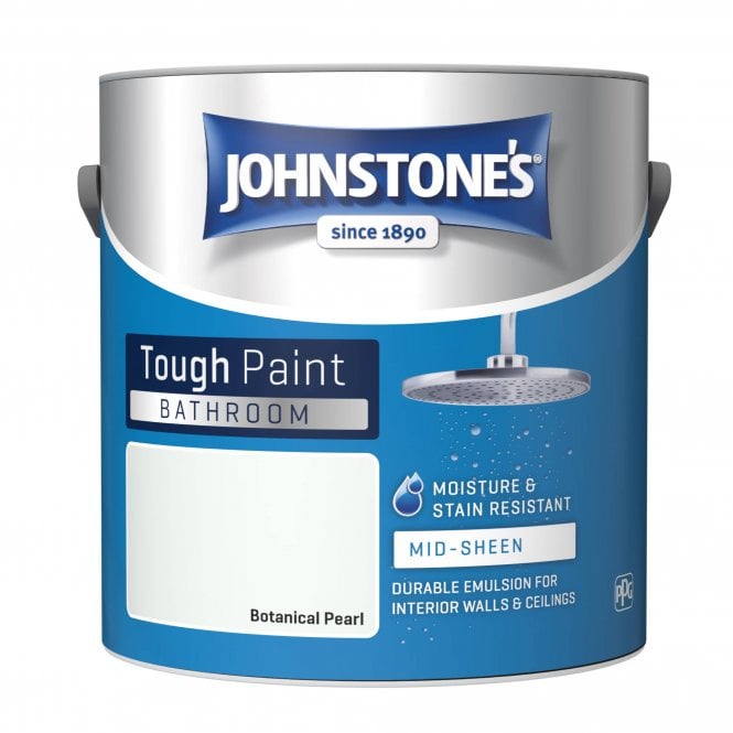 Botanical Pearl Soft Sheen Emulsion - Johnstones Bathroom Mid Sheen Wall and Ceiling Paint