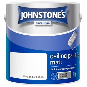 Billiant White Matt Flexible Ceiling Emulsion Paint Can 2.5L