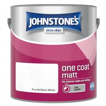 Billiant White One Coat Matt Emulsion Paint Can 2.5L
