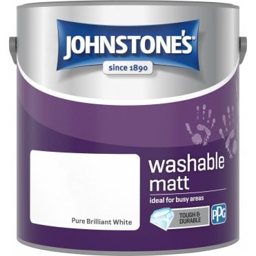 Brilliant White Matt Emulsion - Johnstones Washable Matt