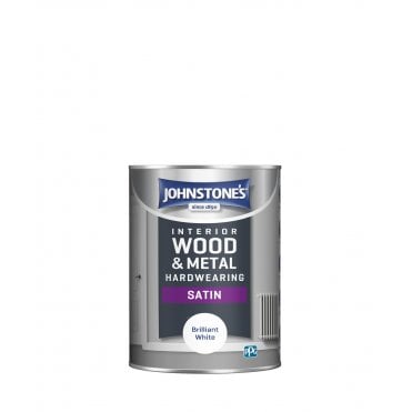 Brilliant White Interior Wood & Metal Hardwearing Satin Paint Can 1.25L