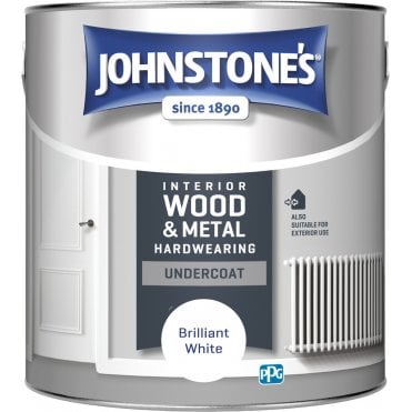 Brilliant White Interior Wood & Metal Hardwearing Undercoat Paint Can 2.5L