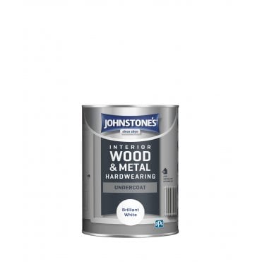 Brilliant White Interior Wood & Metal Hardwearing Undercoat Paint Can 1.25L