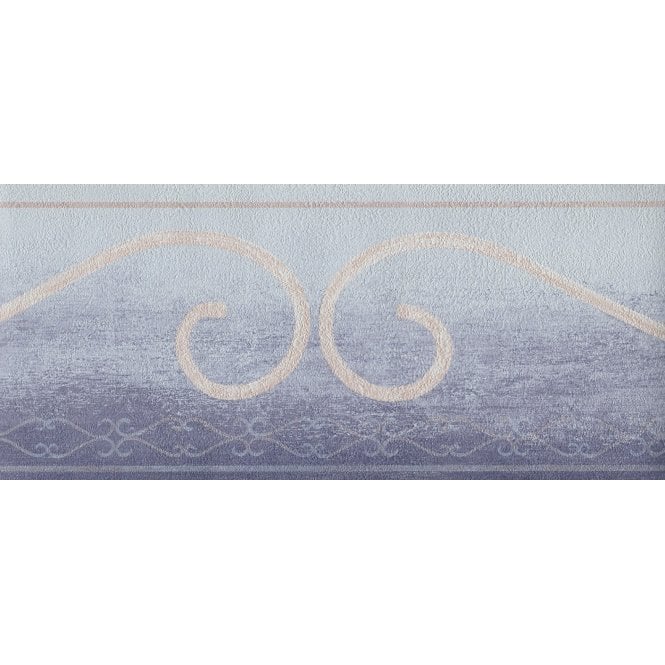 Callisto Ombre Scroll Purple Border by Ideco 23101