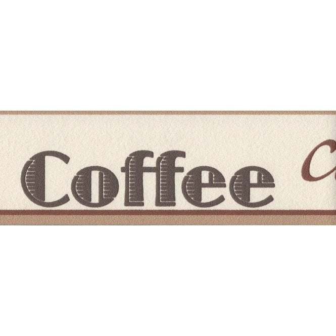 Cappuccino Coffee Cream / Brown Self Adhesive Border by AS Creation 2808-17