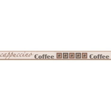 Cappuccino Coffee Cream / Brown Self Adhesive Border by AS Creation 2808-17