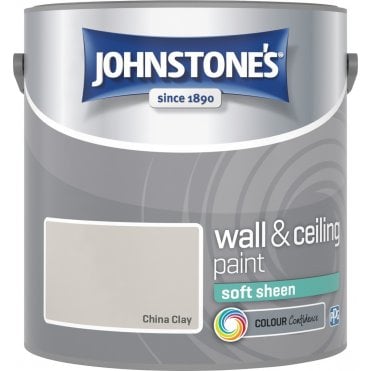 China Clay Soft Sheen Johnstones Paint Can