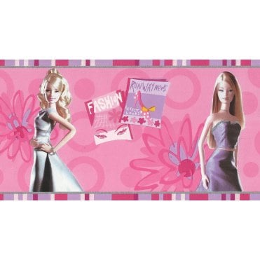 Classic Barbie Glamorous Pink Border by Vymura 59-105