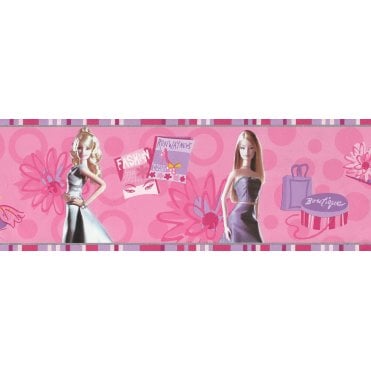 Classic Barbie Glamorous Pink Border by Vymura 59-105