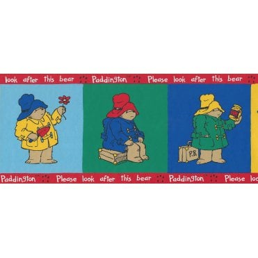 Classic Paddington Bear Wallpaper Border by Country Decor TNT6151B