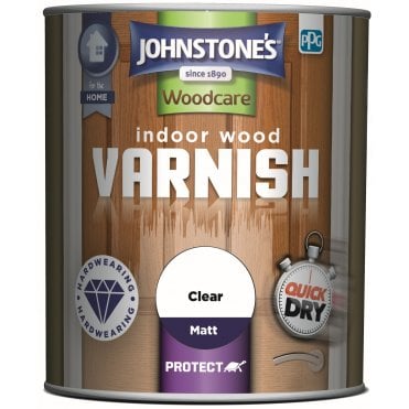 Clear Matt - Johnstone's Interior Wood Varnish 750ml
