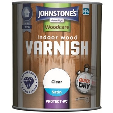 Clear Satin - Johnstone's Interior Wood Varnish 750ml