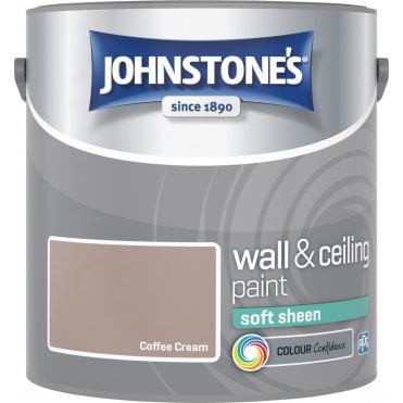 Coffee Cream Soft Sheen Johnstones Paint Can