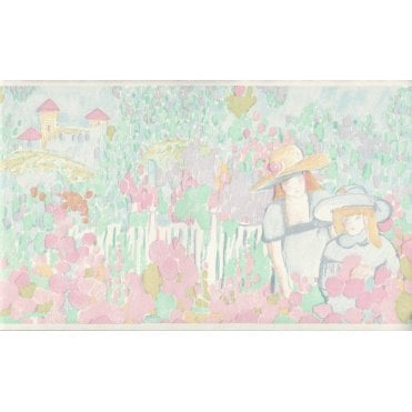 Country Girls Pastel 10 Metre Border by Coloroll 200499