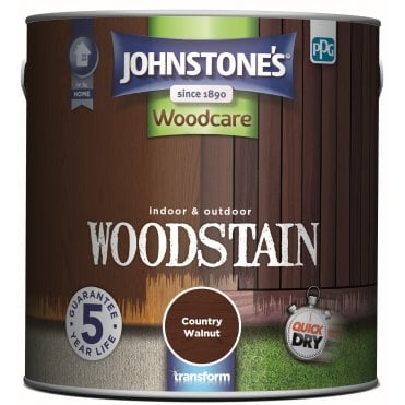 Country Walnut Satin - Johnstone's Indoor & Outdoor Woodstain 2.5L