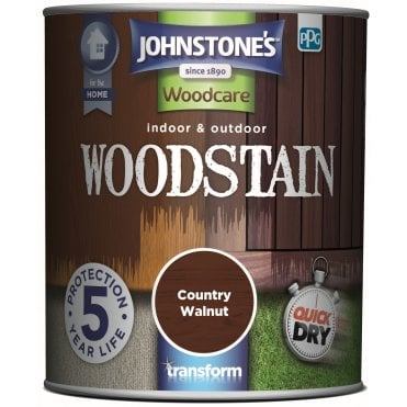 Country Walnut Satin - Johnstone's Indoor & Outdoor Woodstain 750ml
