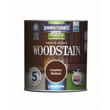 Country Walnut Satin - Johnstone's Indoor & Outdoor Woodstain 250ml