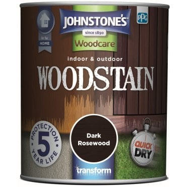 Dark Rosewood Satin - Johnstone's Indoor & Outdoor Woodstain 750ml