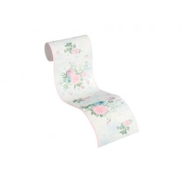 Djooz Shabby Chic Blue Floral Border by AS Creation 35876-2