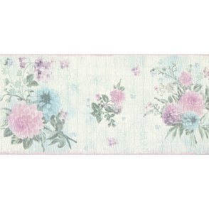 Djooz Shabby Chic Green Floral Border by AS Creation 35876-3