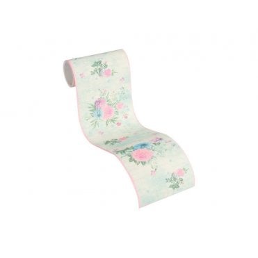 Djooz Shabby Chic Green Floral Border by AS Creation 35876-3