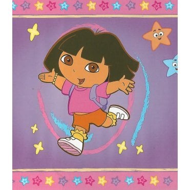 Dora The Explorer Purple Self Adhesive Border by Decofun DORAEXPL