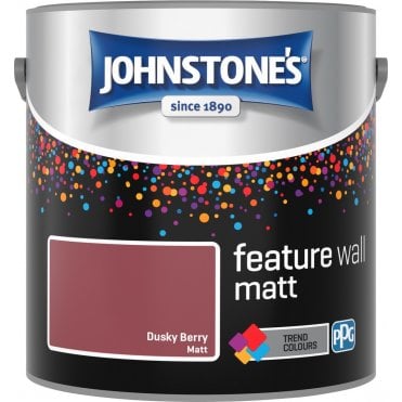 Dusky Berry Feature Wall Johnstones Paint Can