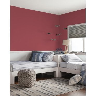 Dusky Berry Feature Wall Johnstones Paint Room