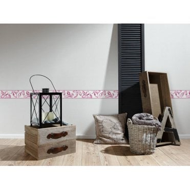 Esprit 7 Leaf Pink / White Border By AS Creation 2646-26