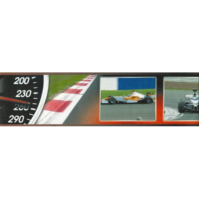 F1 Racing Digital Print Self Adhesive Border by Dutch 104